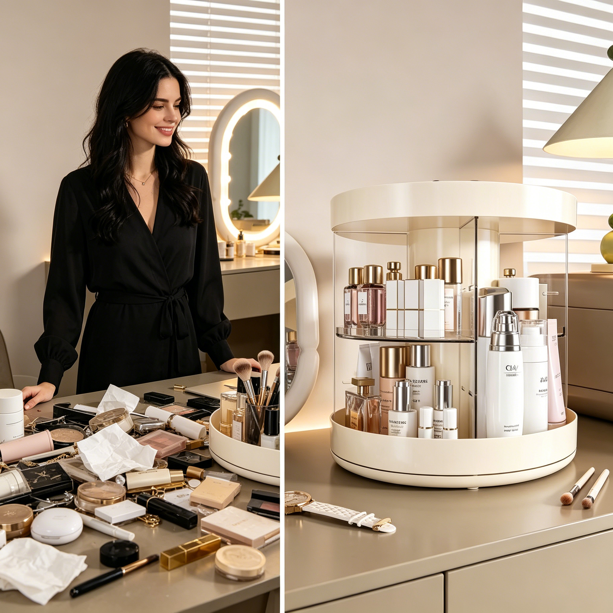 Rotating Layered Makeup Organi – Luxury Skincare Makeup Bewertung und Preis